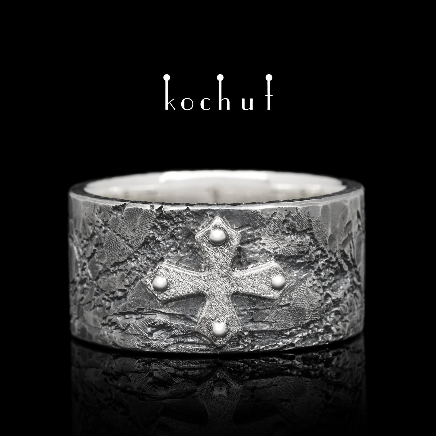 Fortune — Ring aus oxidiertem Silber