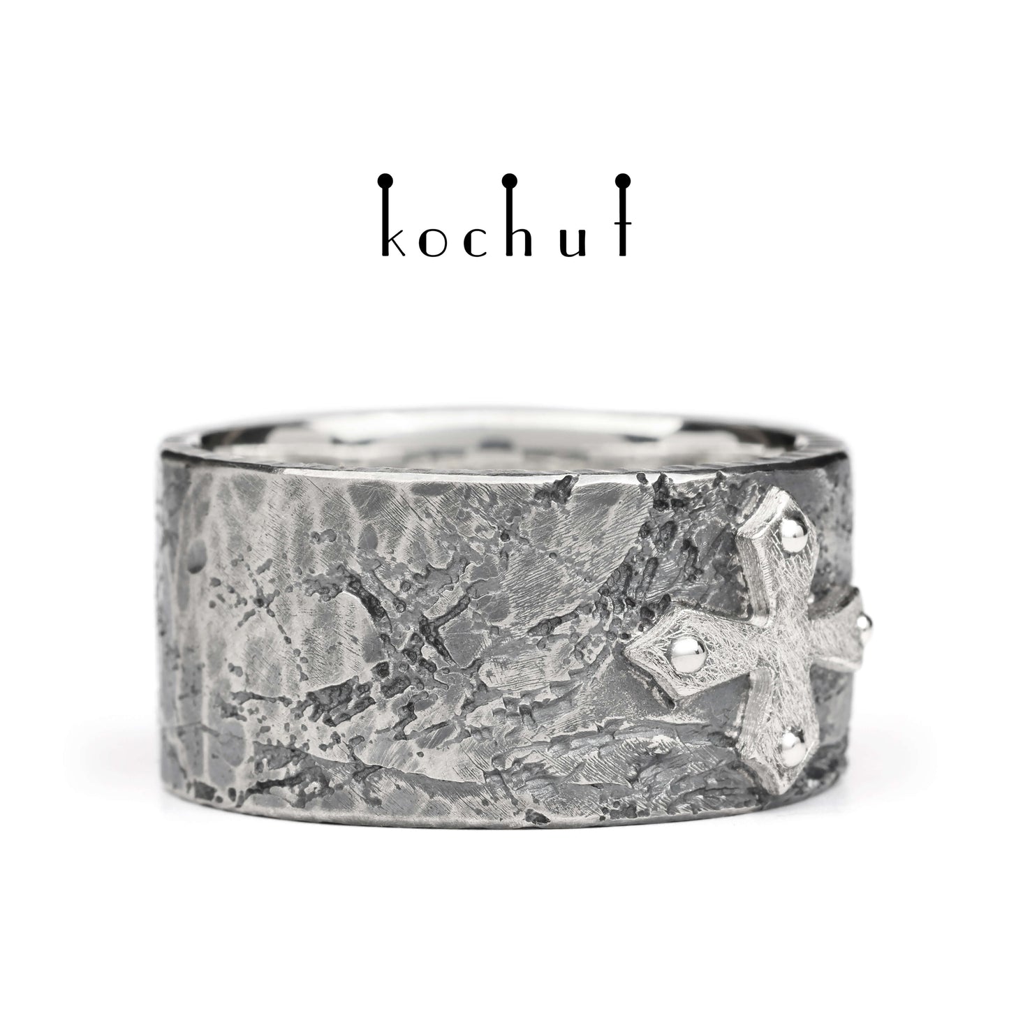 Fortune — Ring aus oxidiertem Silber