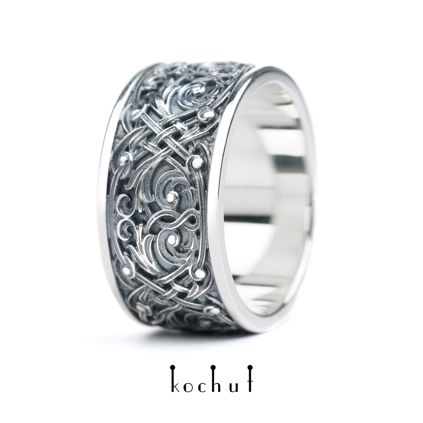 Venetian Night — Ehering aus oxidiertem Silber