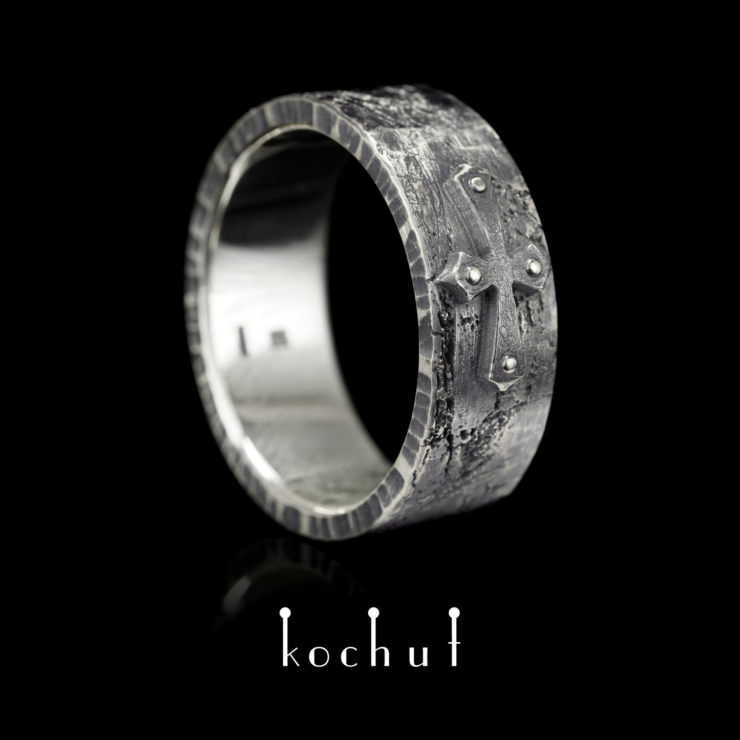 Fortune (schmal) — Ring aus oxidiertem Silber