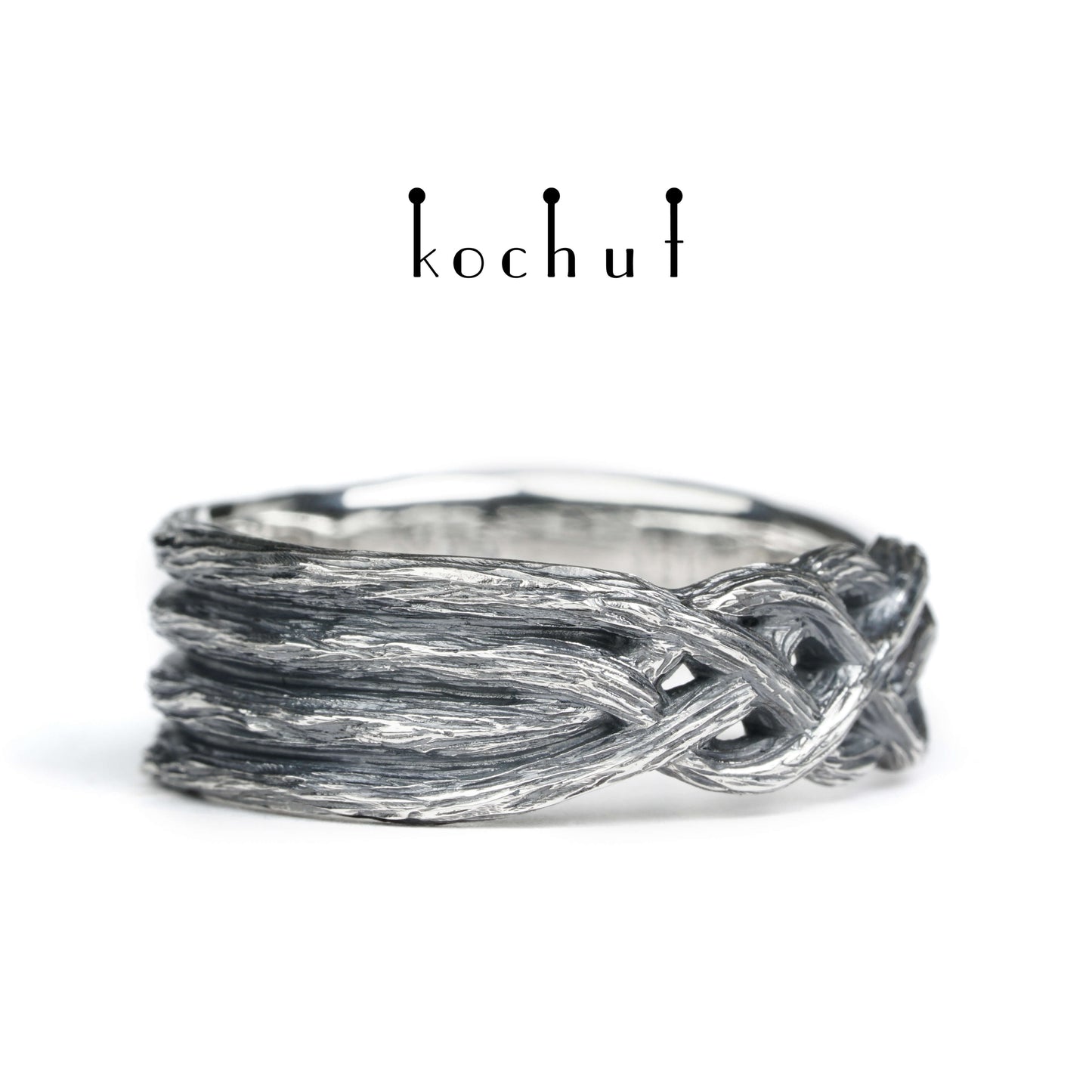 All-Seeing Eye — Ring aus oxidiertem Silber