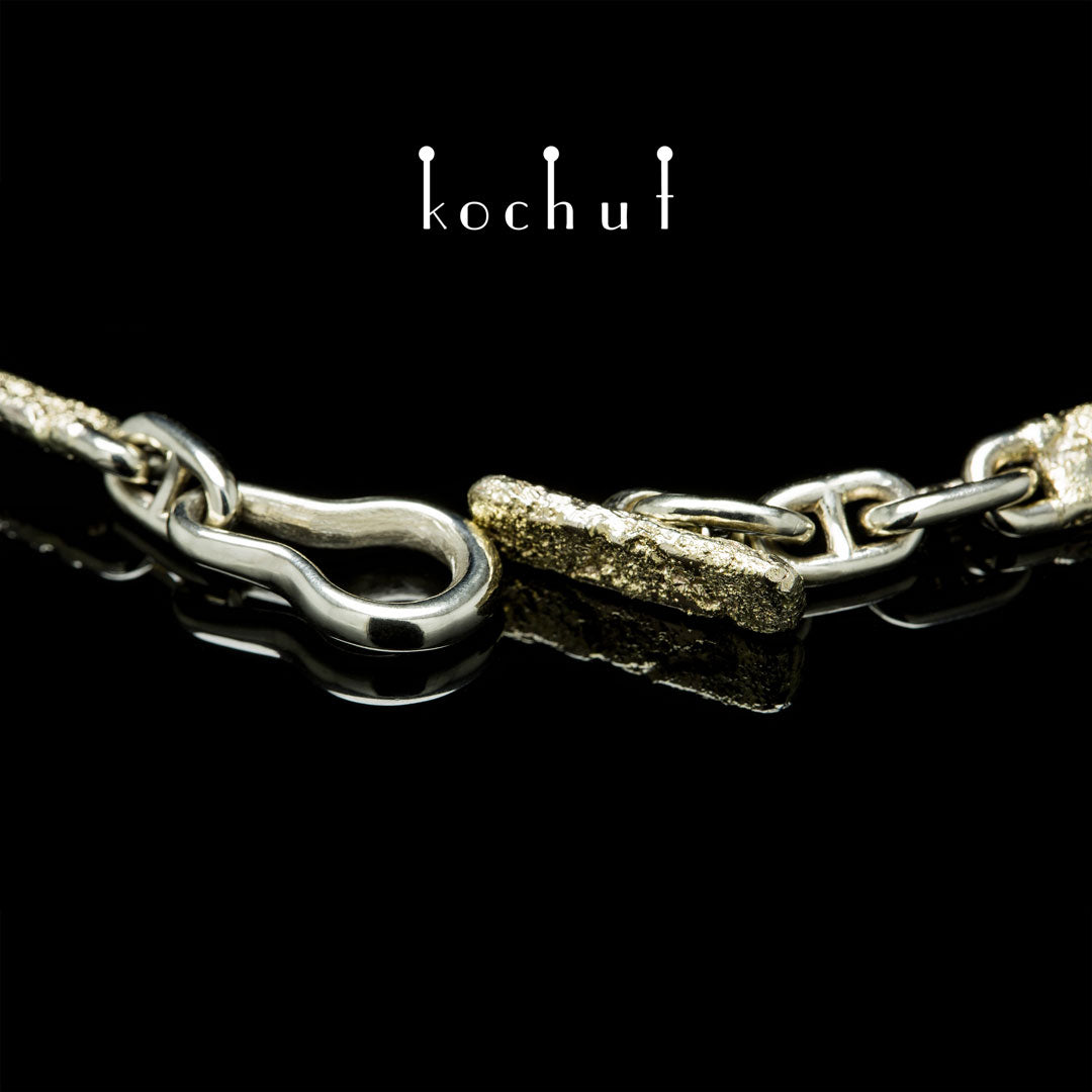 Leib und Seele – eine Kette aus Weiß- und Gelbgold