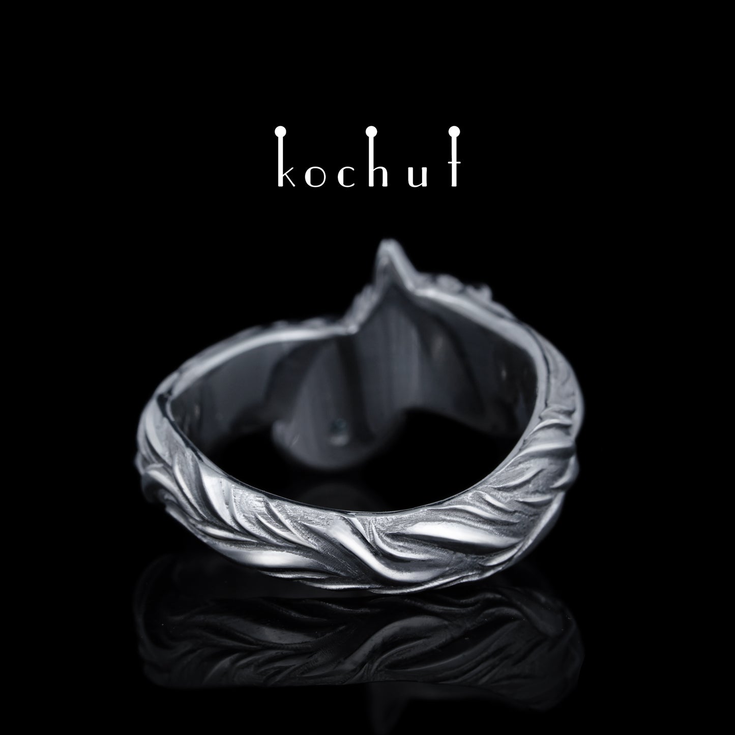 Little Fox —Ring aus Sterlingsilber mit Topas, beschichtet mit Weißrhodium