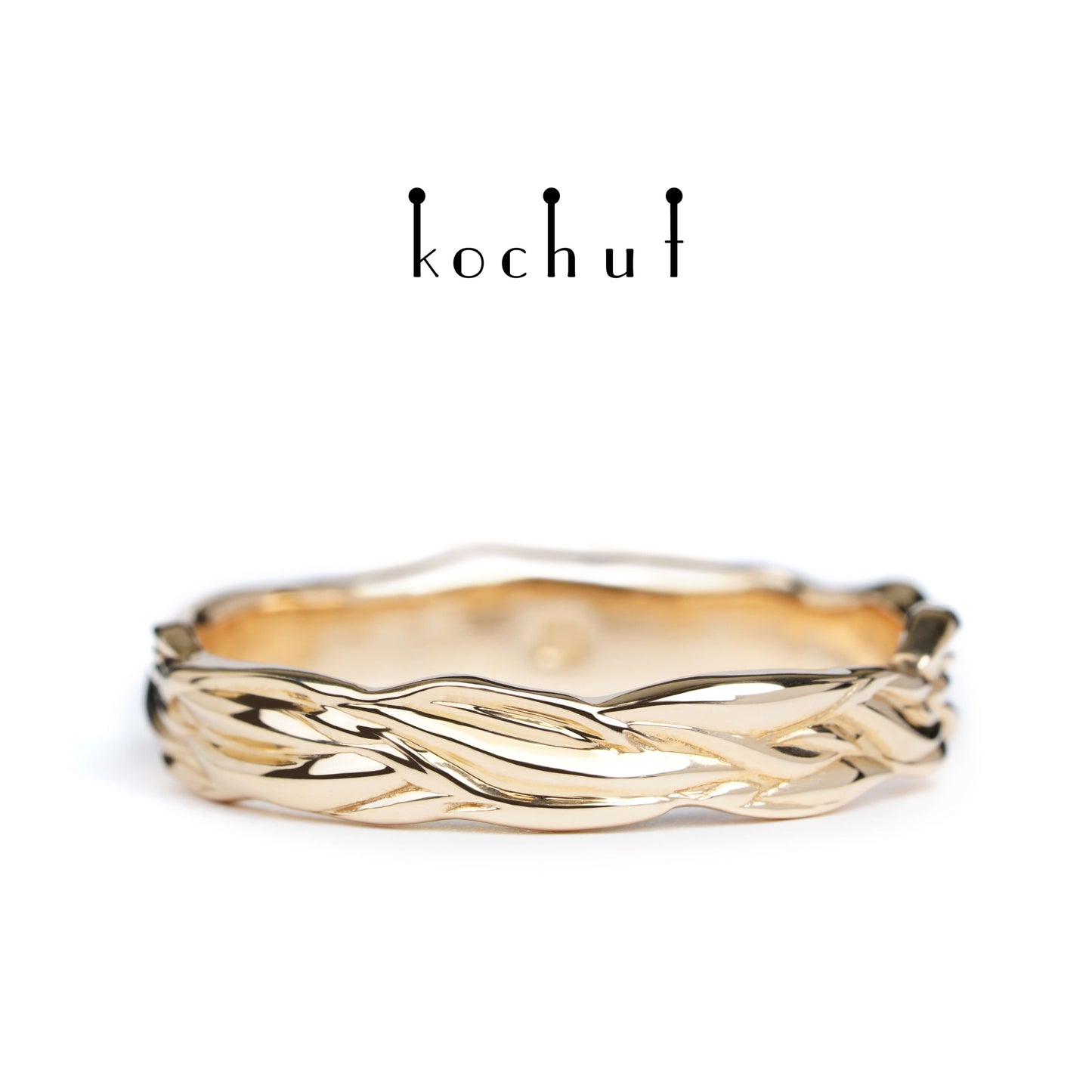 Wellen der Liebe — Rotgold-Ehering