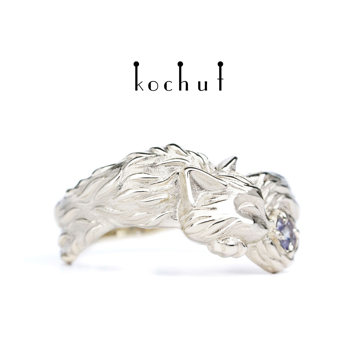 Kätzchen — Saphir-Weißgoldring