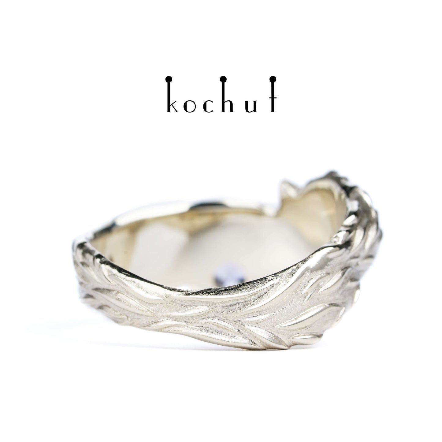 Kätzchen — Saphir-Weißgoldring