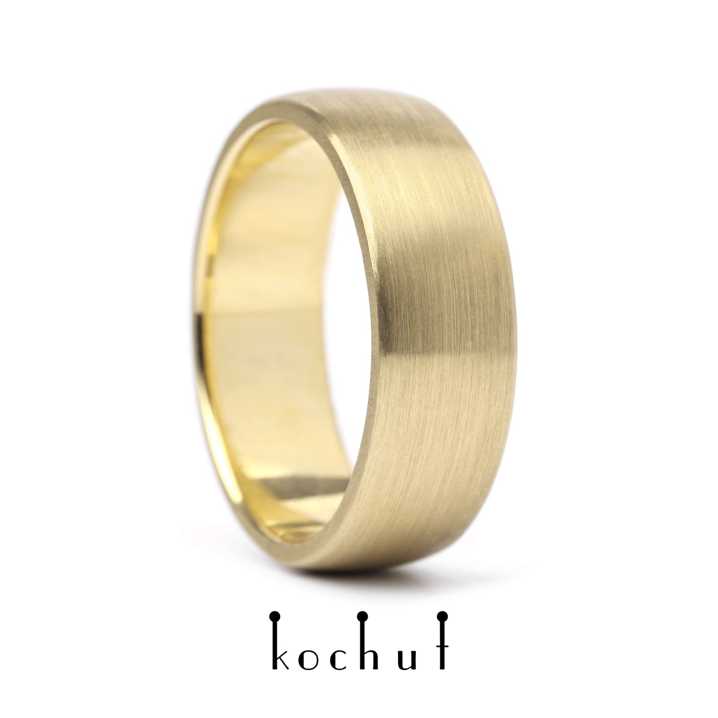 Originals — Ehering aus gelbem 18-karätigem Gold mit matter Oberfläche