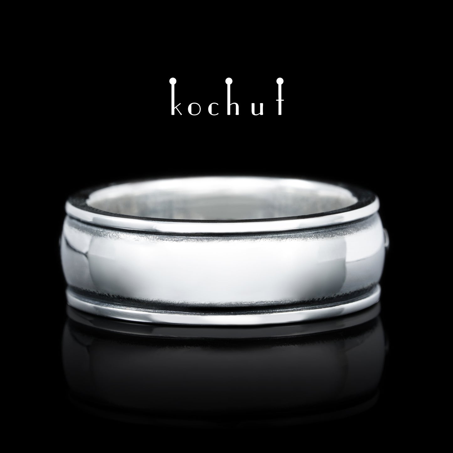 Hutsul — Ehering aus oxidiertem Silber