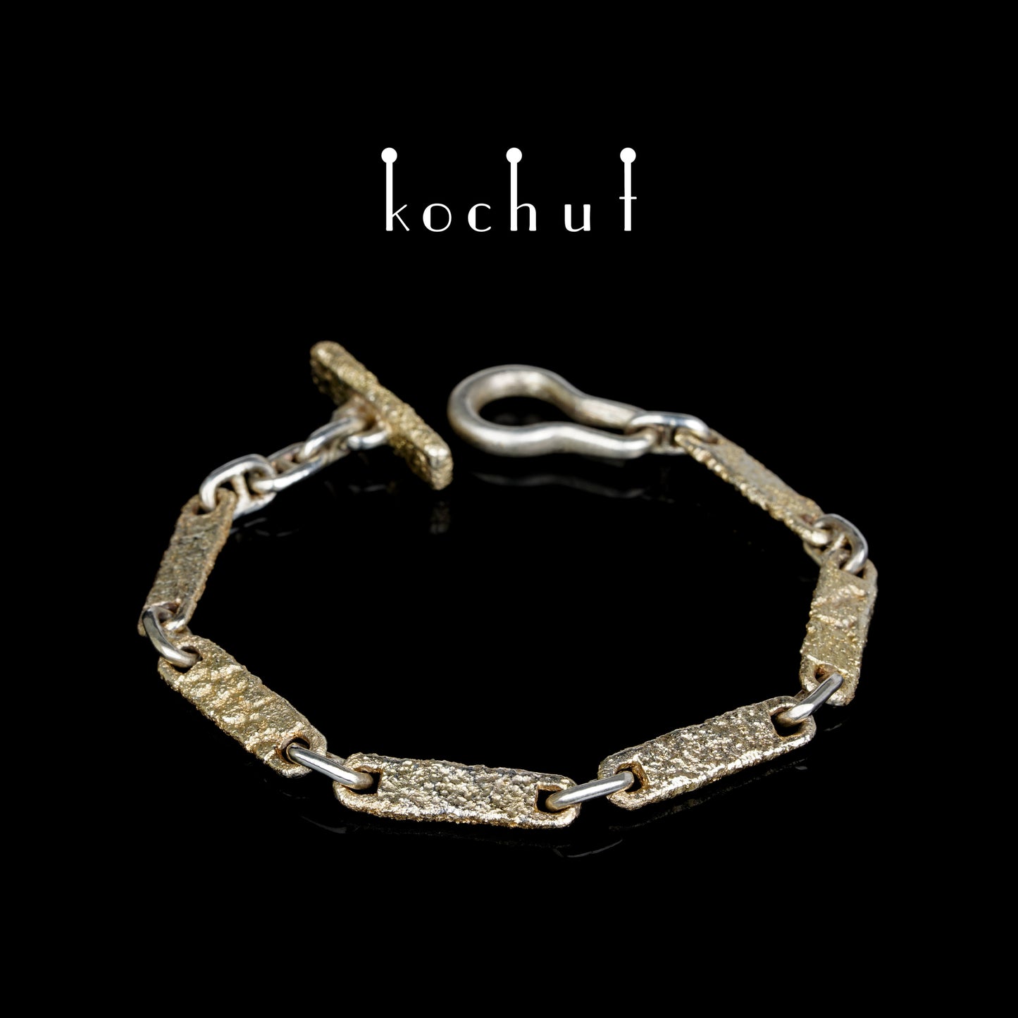 Leib und Seele — Armband aus Silber mit Gelbgoldüberzug