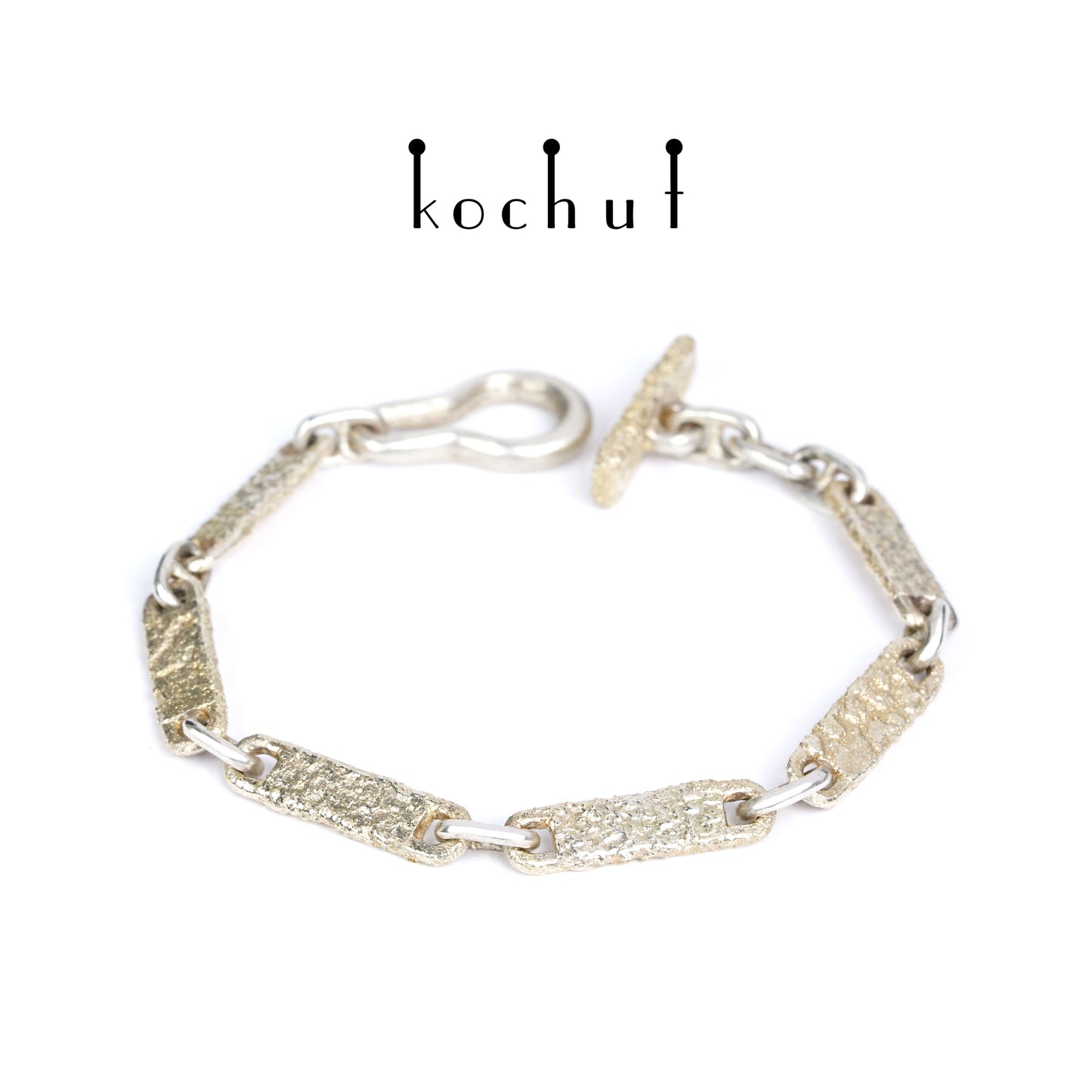 Leib und Seele — Armband aus Silber mit Gelbgoldüberzug