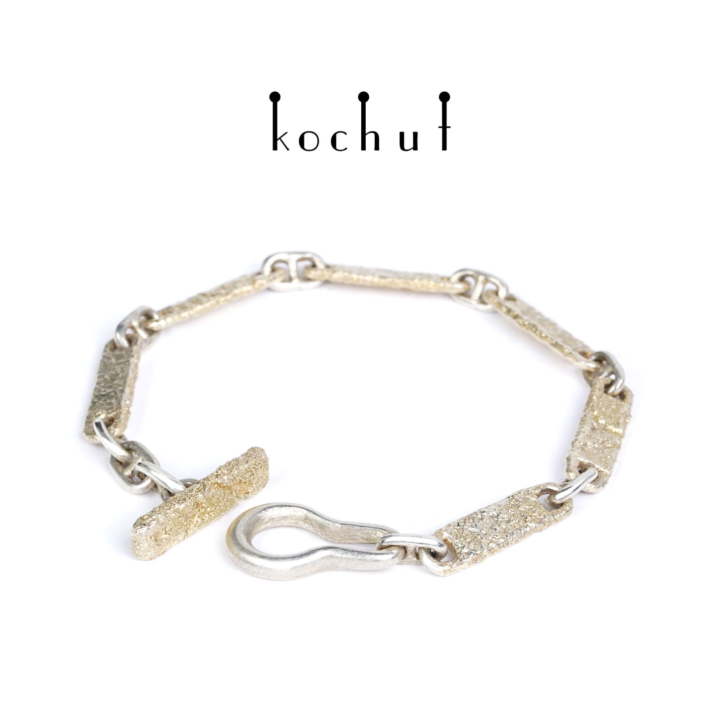 Leib und Seele — Armband aus Silber mit Gelbgoldüberzug