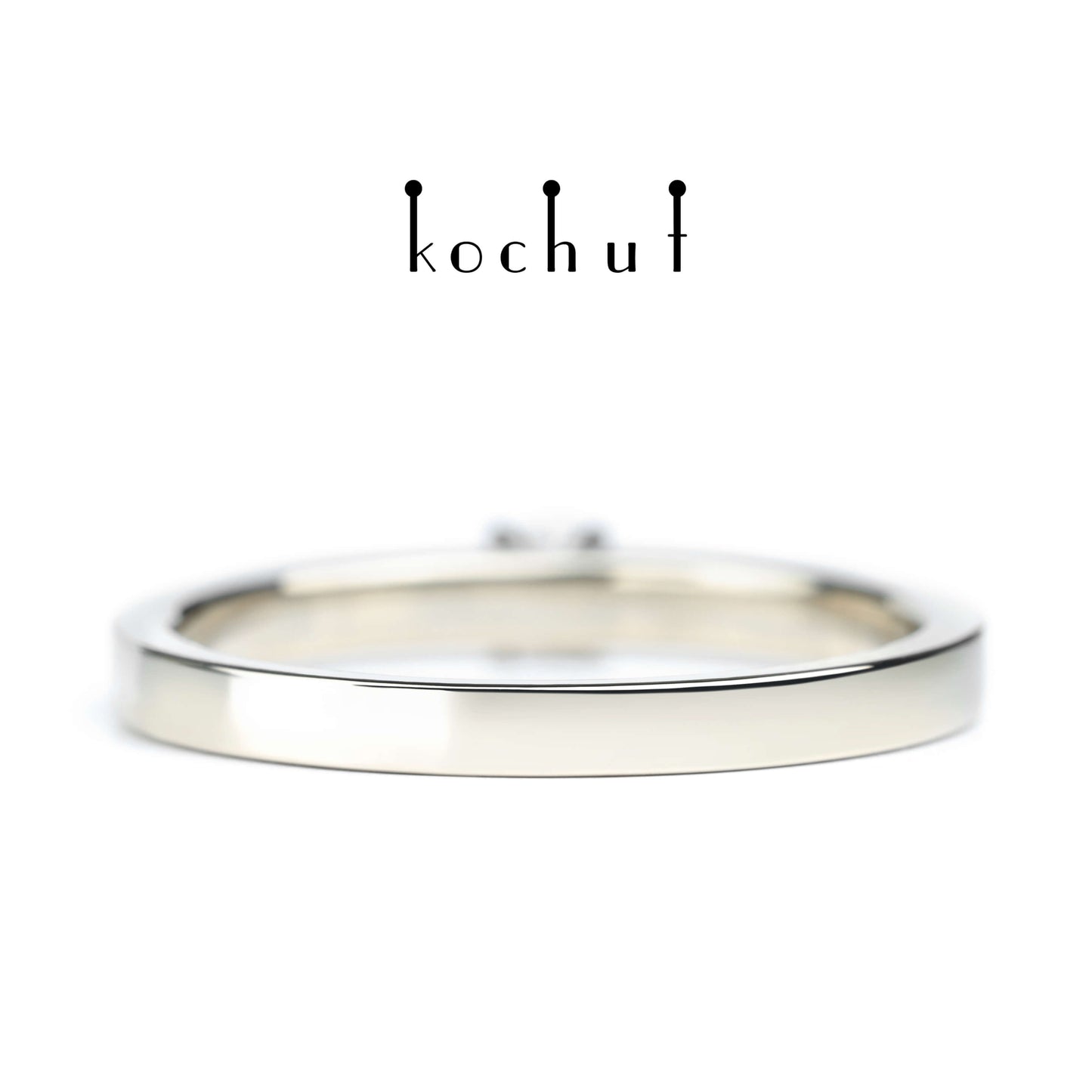 Unschuld — Ring aus Weißgold mit Diamanten