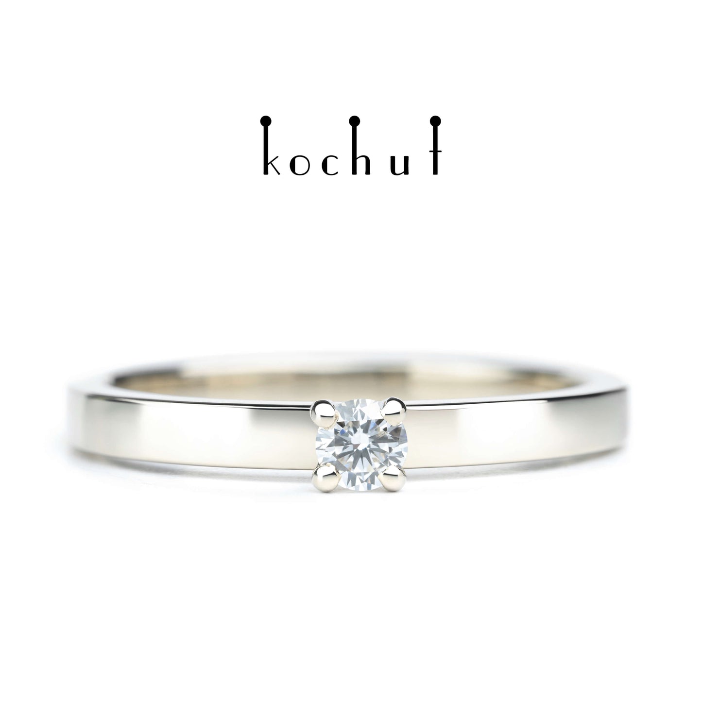 Unschuld — Ring aus Weißgold mit Diamanten