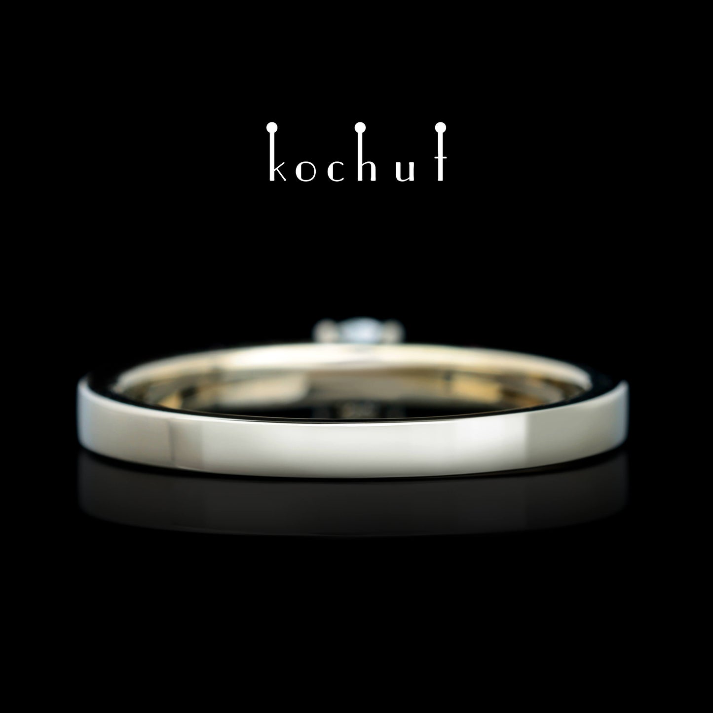 Unschuld — Ring aus Weißgold mit Diamanten