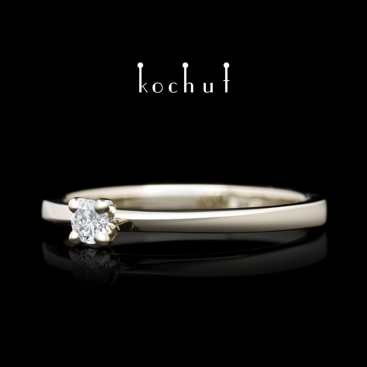 Mein Inspiration — Weißgold-Verlobungsring mit Diamant
