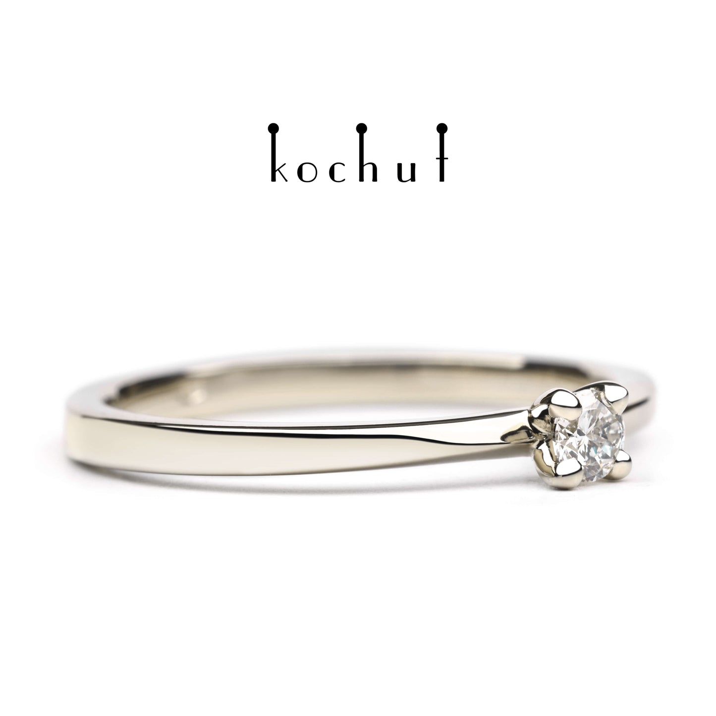Mein Inspiration — Weißgold-Verlobungsring mit Diamant