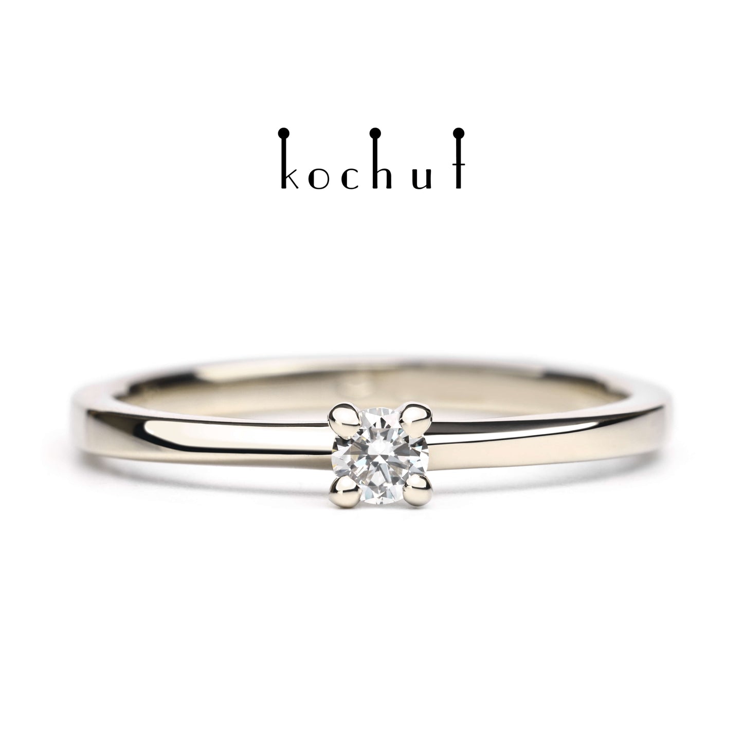 Mein Inspiration — Weißgold-Verlobungsring mit Diamant