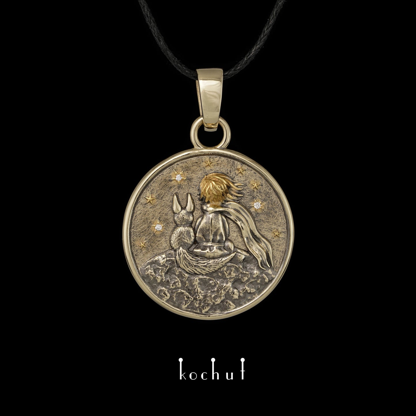 Meine Sterne — Goldanhänger mit Diamanten und Gold