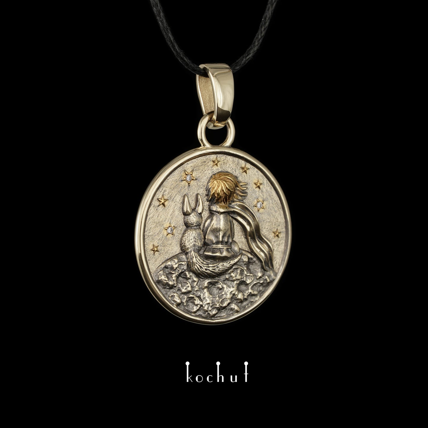 Meine Sterne — Goldanhänger mit Diamanten und Gold