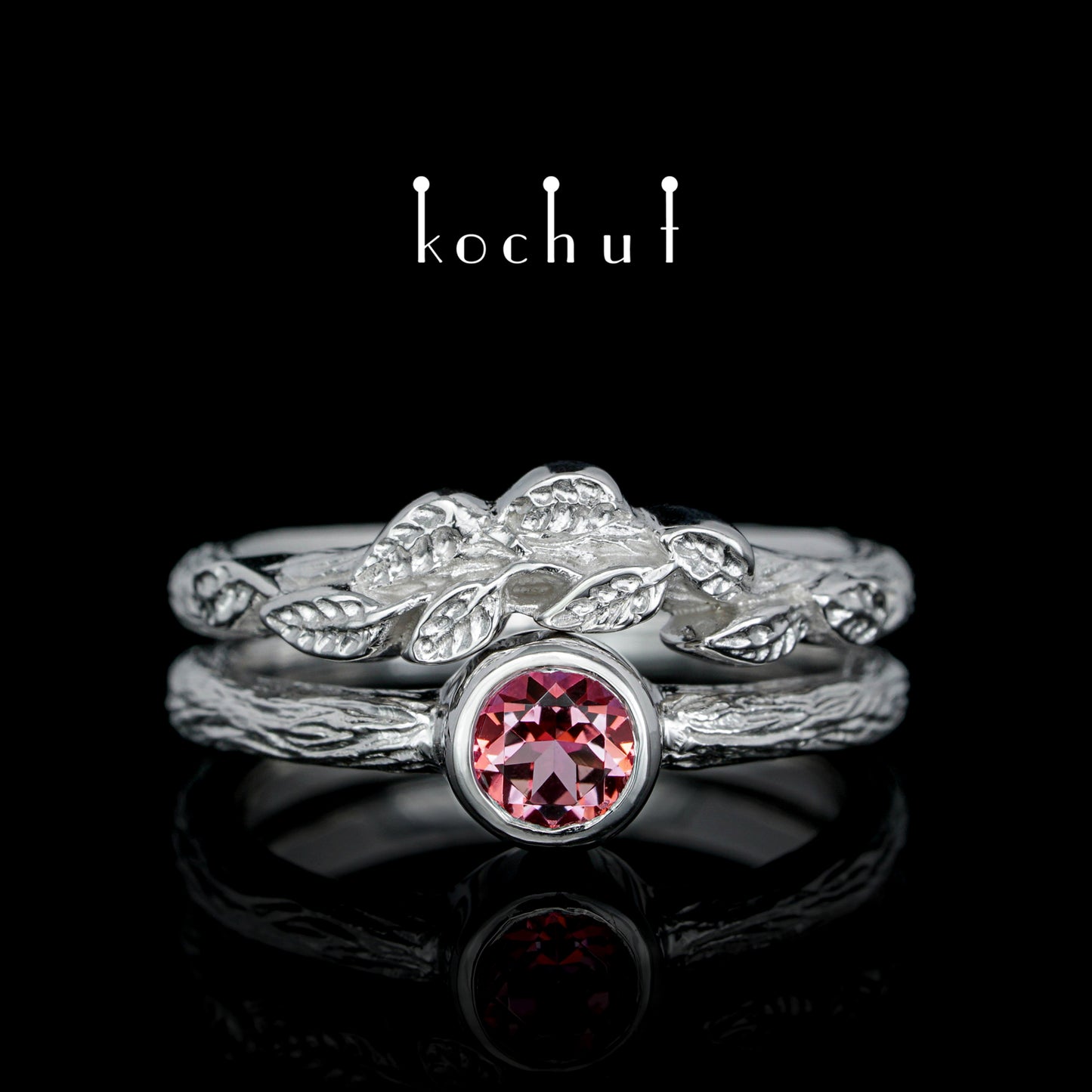 Erstes Treffen — Silber-Pinktopas-Ring