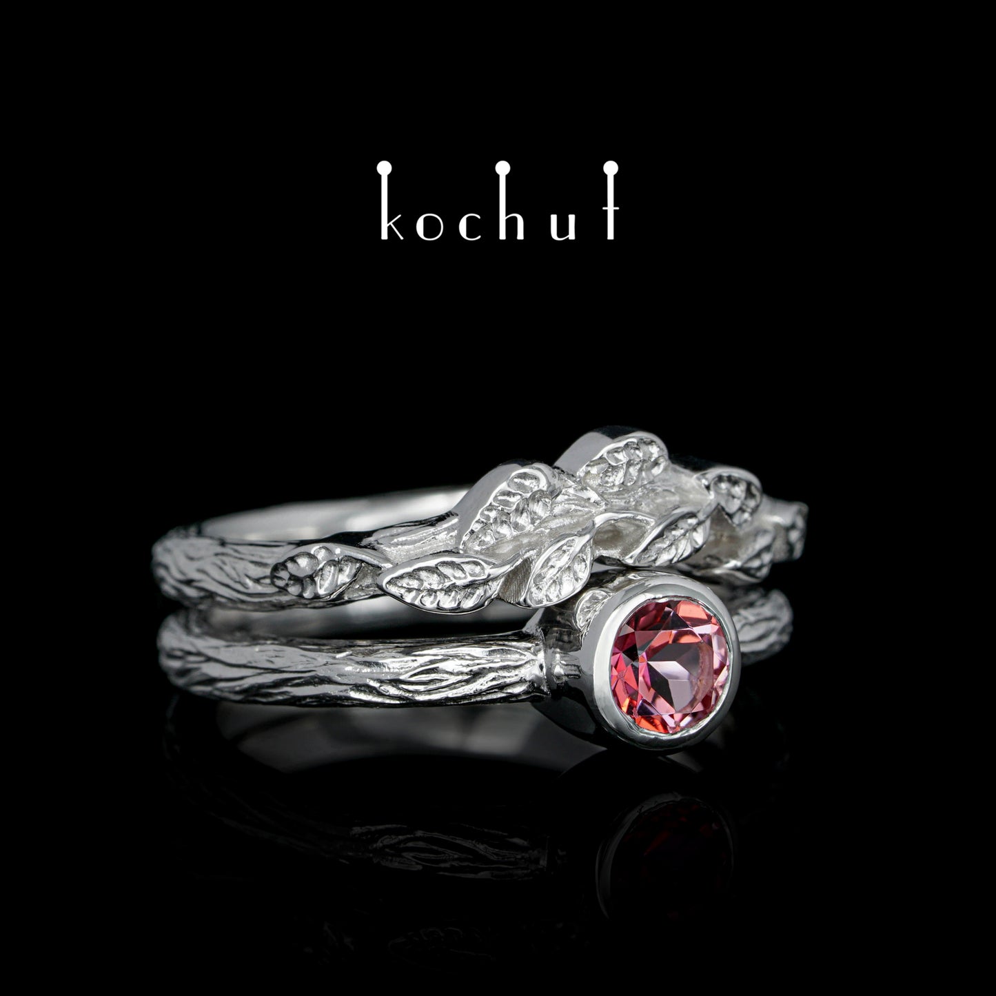 Erstes Treffen — Silber-Pinktopas-Ring