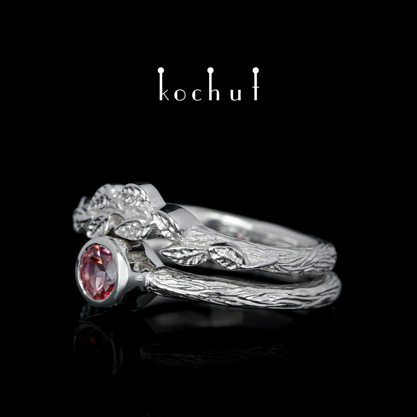 Erstes Treffen — Silber-Pinktopas-Ring