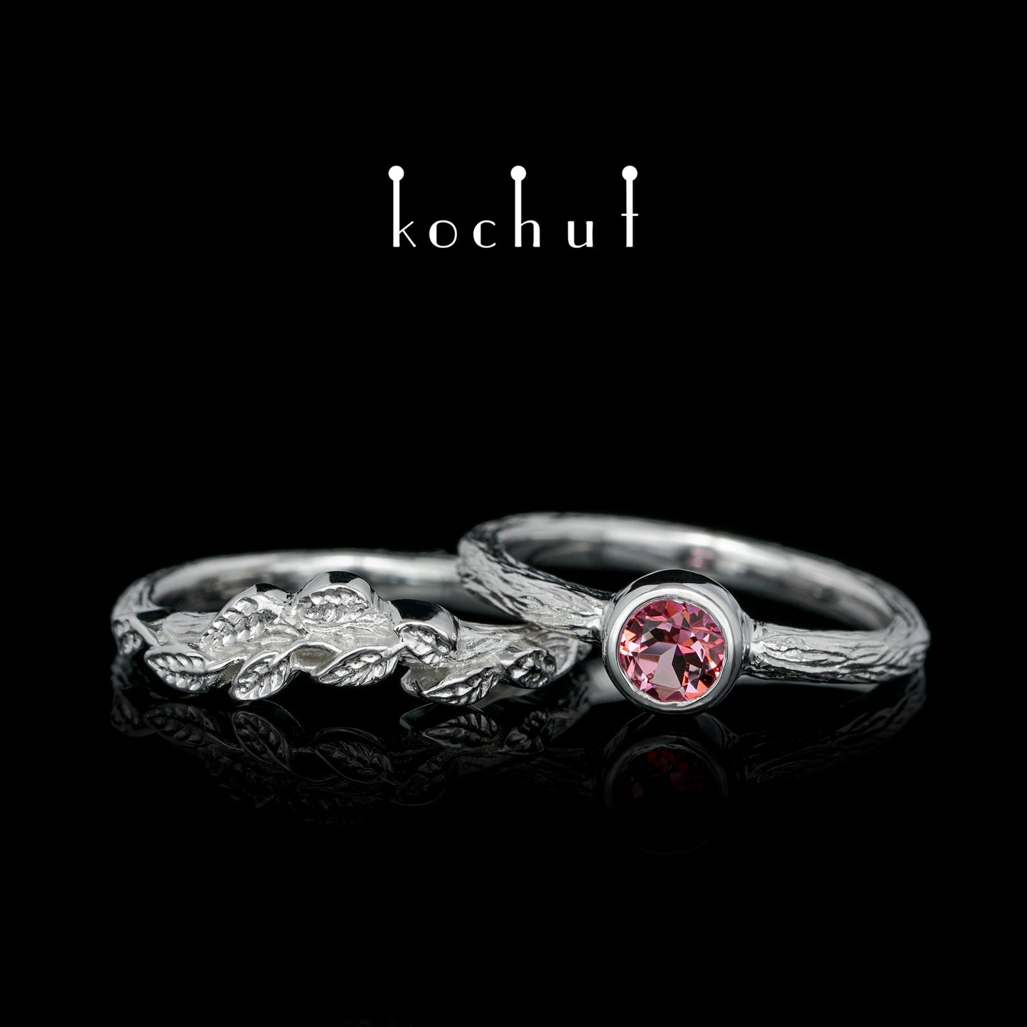 Erstes Treffen — Silber-Pinktopas-Ring