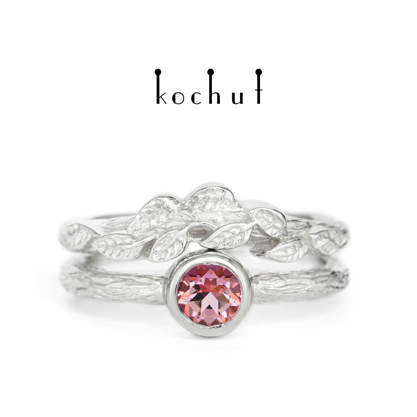 Erstes Treffen — Silber-Pinktopas-Ring