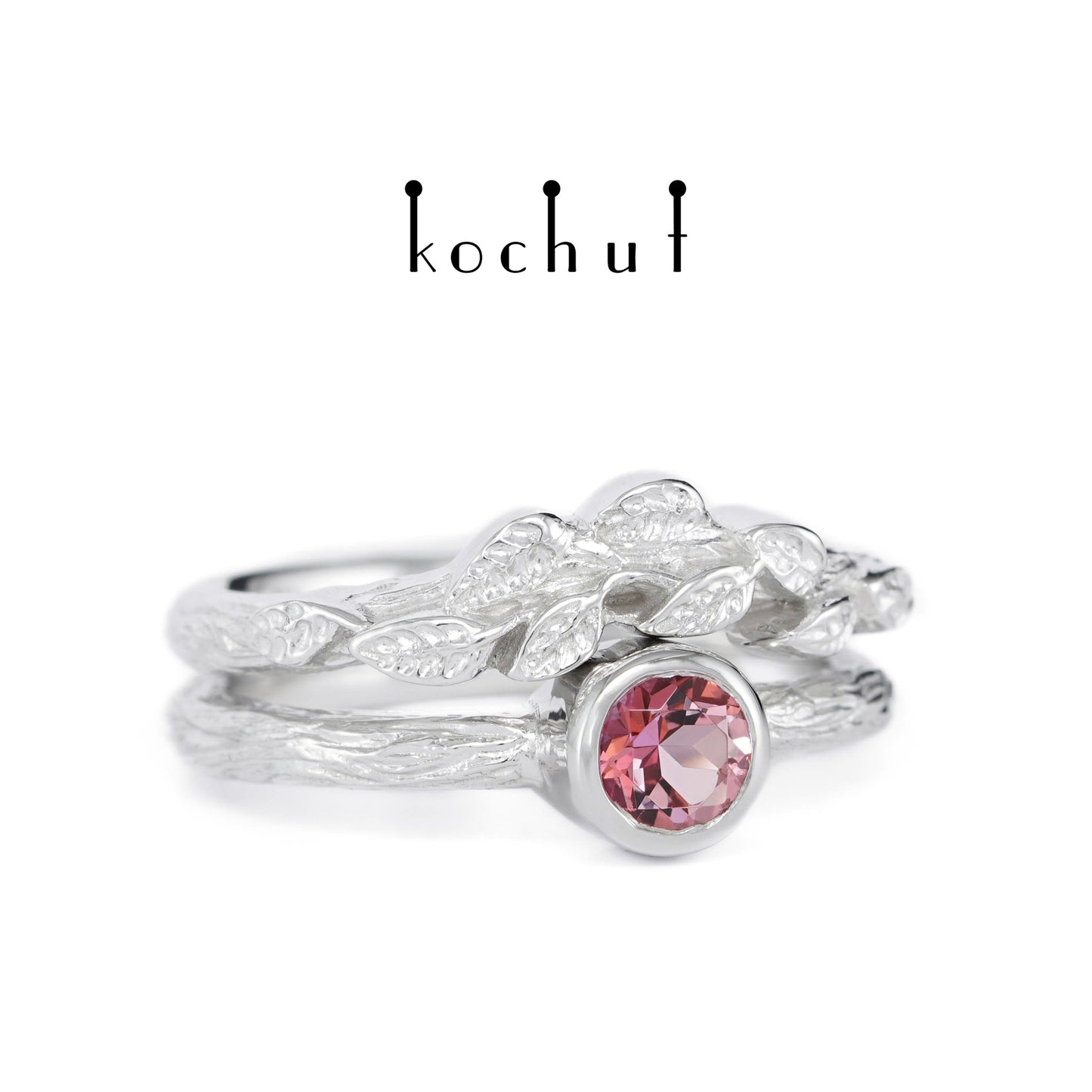 Erstes Treffen — Silber-Pinktopas-Ring