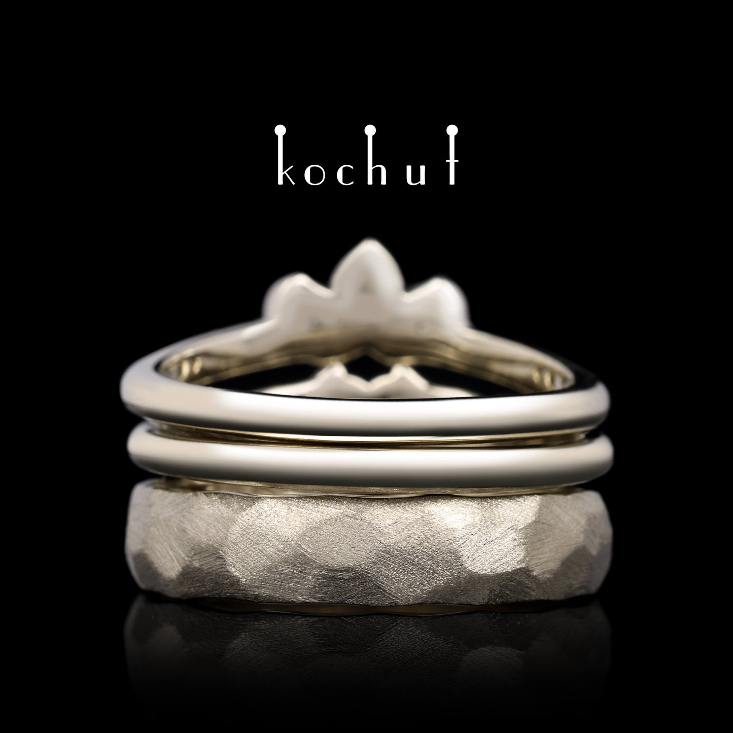 Claddachian — Schmuckset aus Weißgold mit Diamanten