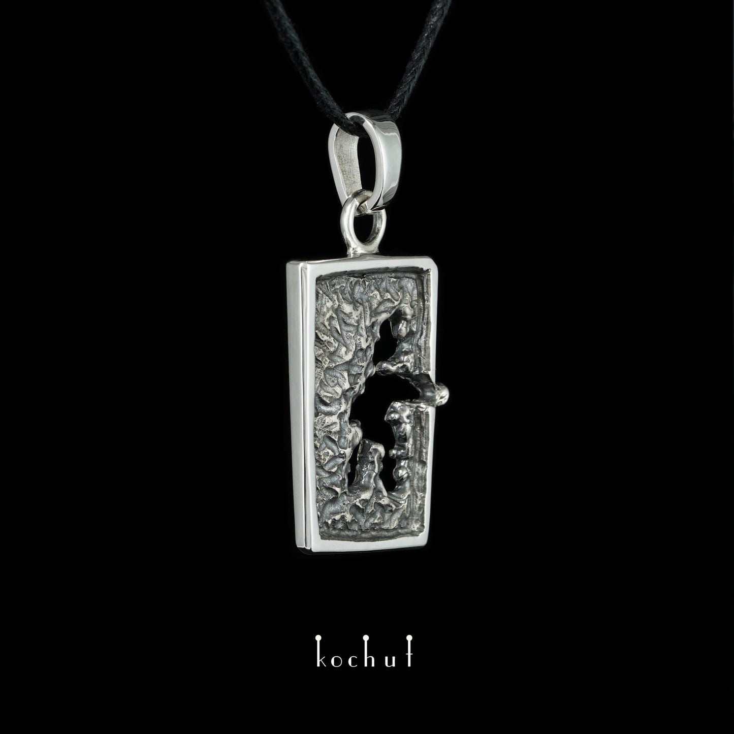 Impulse — Anhänger aus oxidiertem Silber