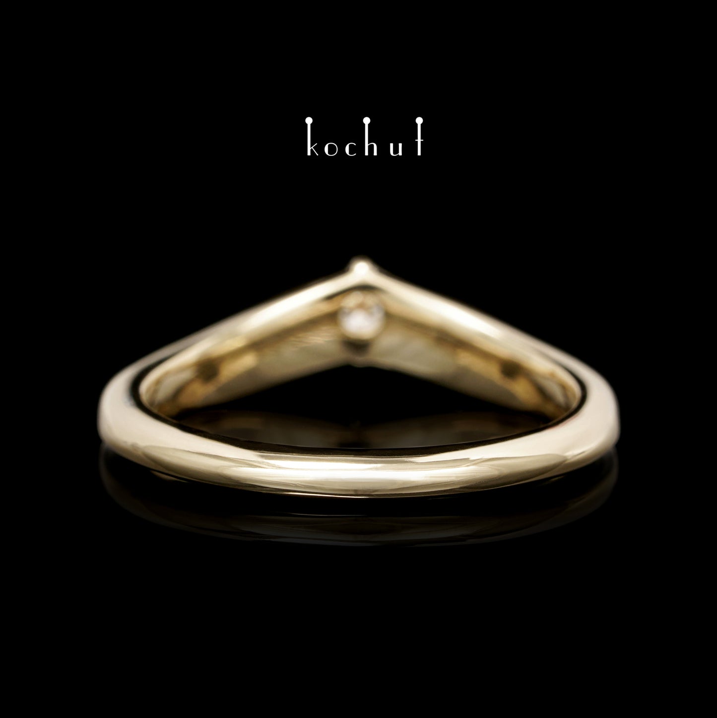 Meine Dame — Gelbgoldring mit Diamanten