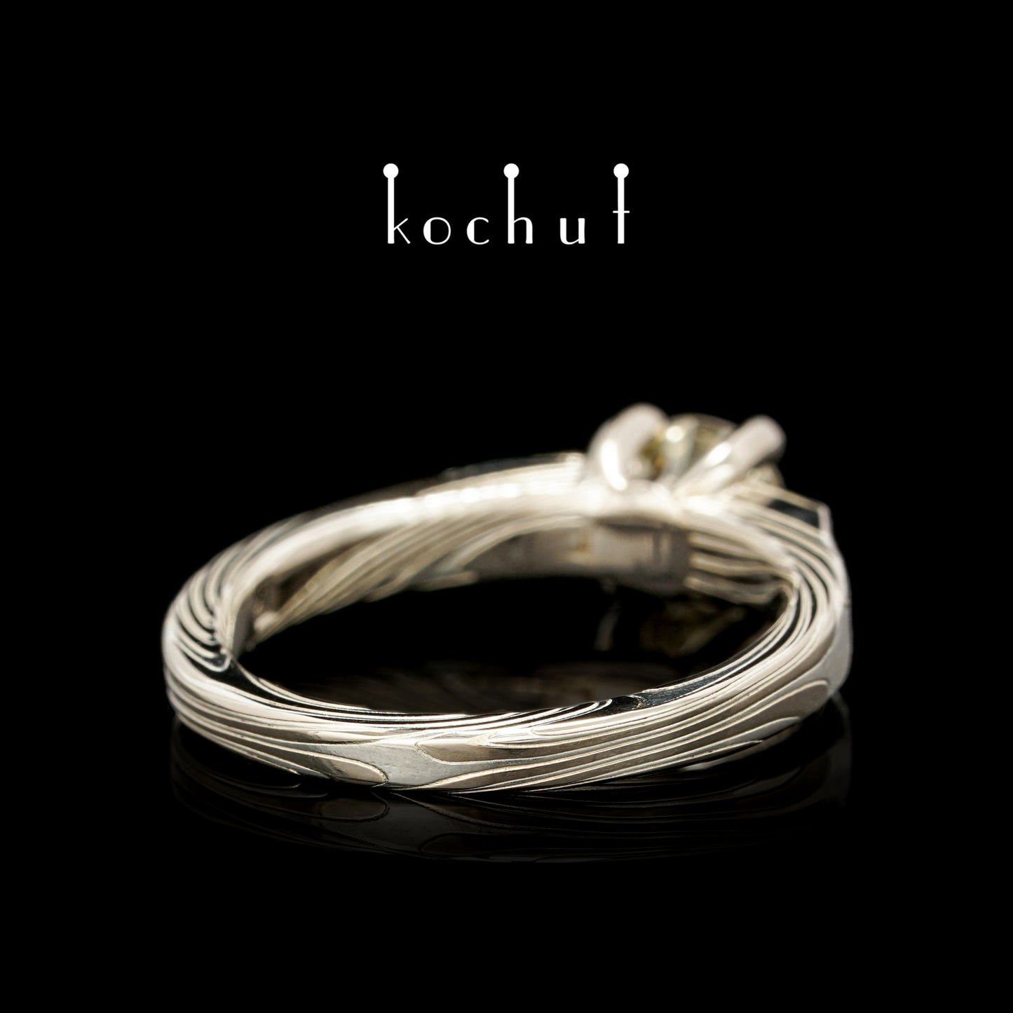 Kaiserin Kojun — grüne Diamant-Mokume-Ring