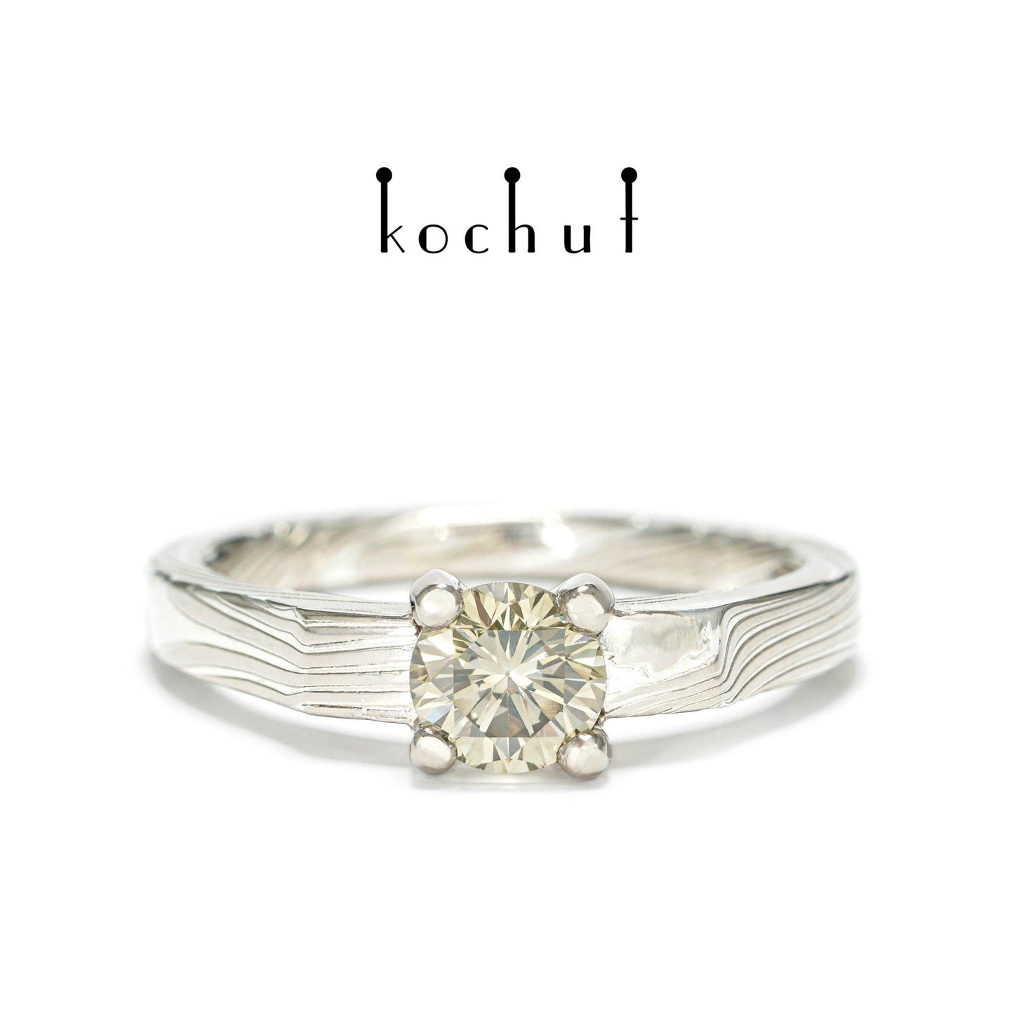 Kaiserin Kojun — grüne Diamant-Mokume-Ring