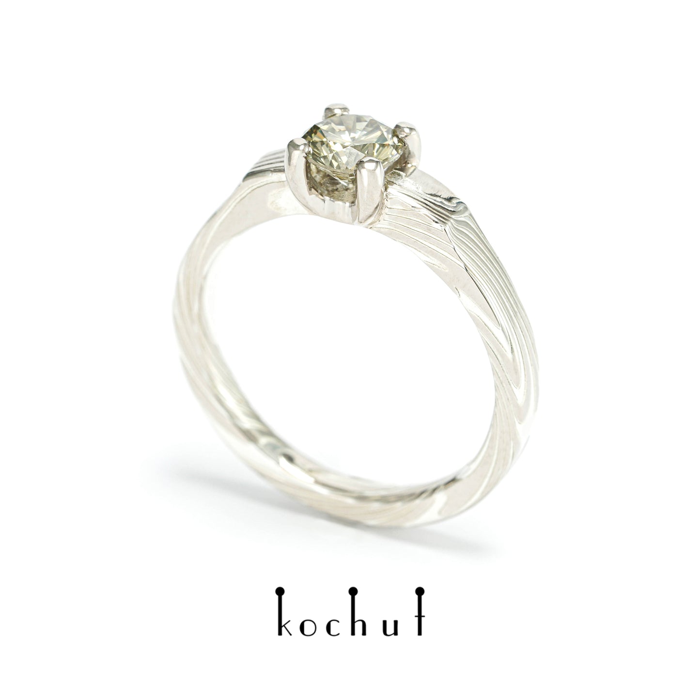 Kaiserin Kojun — grüne Diamant-Mokume-Ring