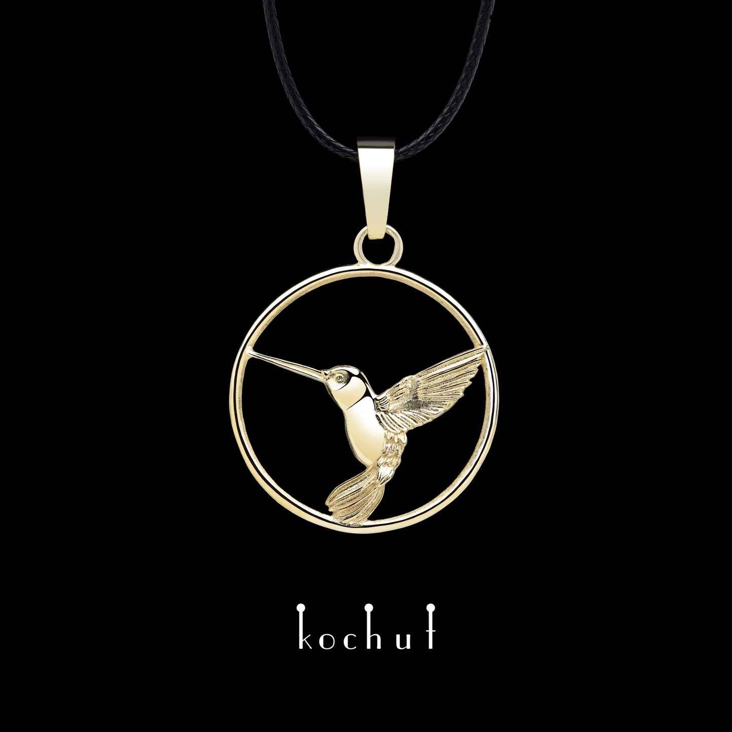 Hummingbird — Anhänger aus Gelbgold