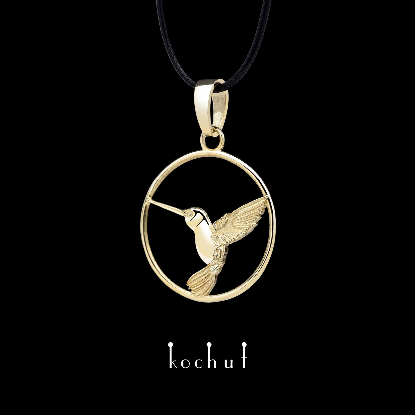 Hummingbird — Anhänger aus Gelbgold