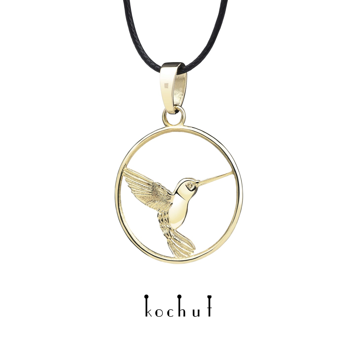 Hummingbird — Anhänger aus Gelbgold
