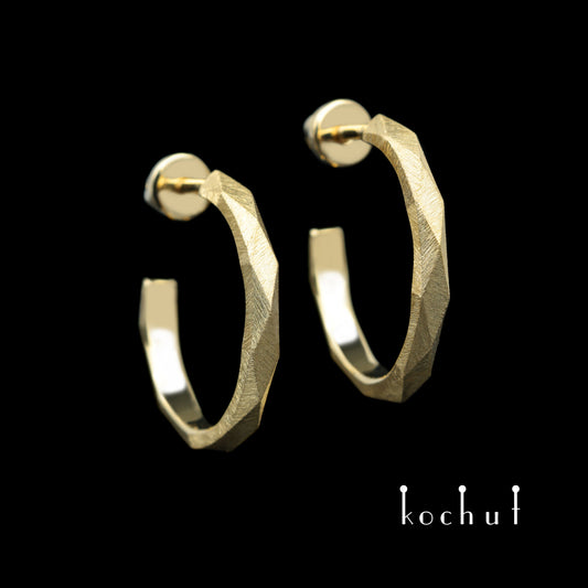 Meine Königin — Ohrringe aus Gelbgold