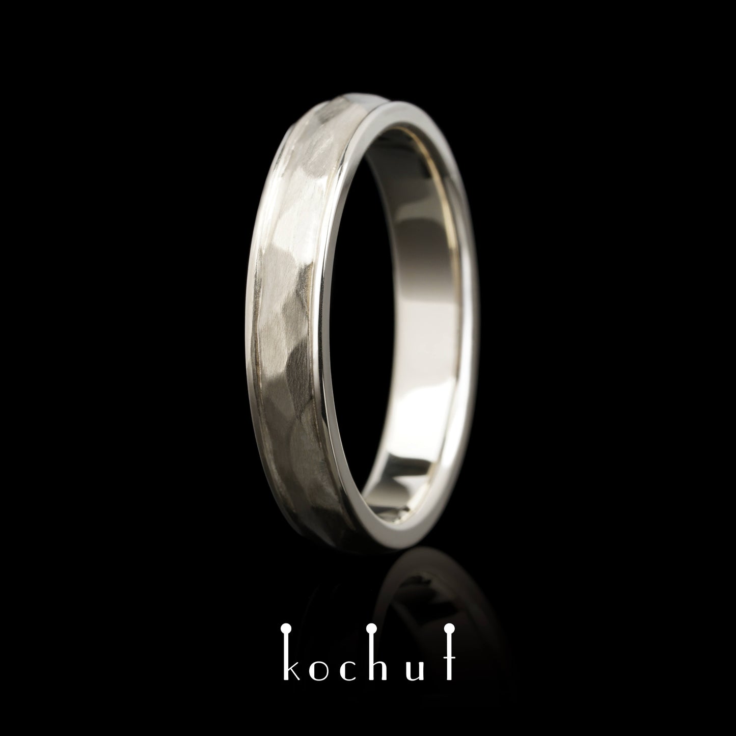 Absolute mit Fassungen — Ring aus Weißgold