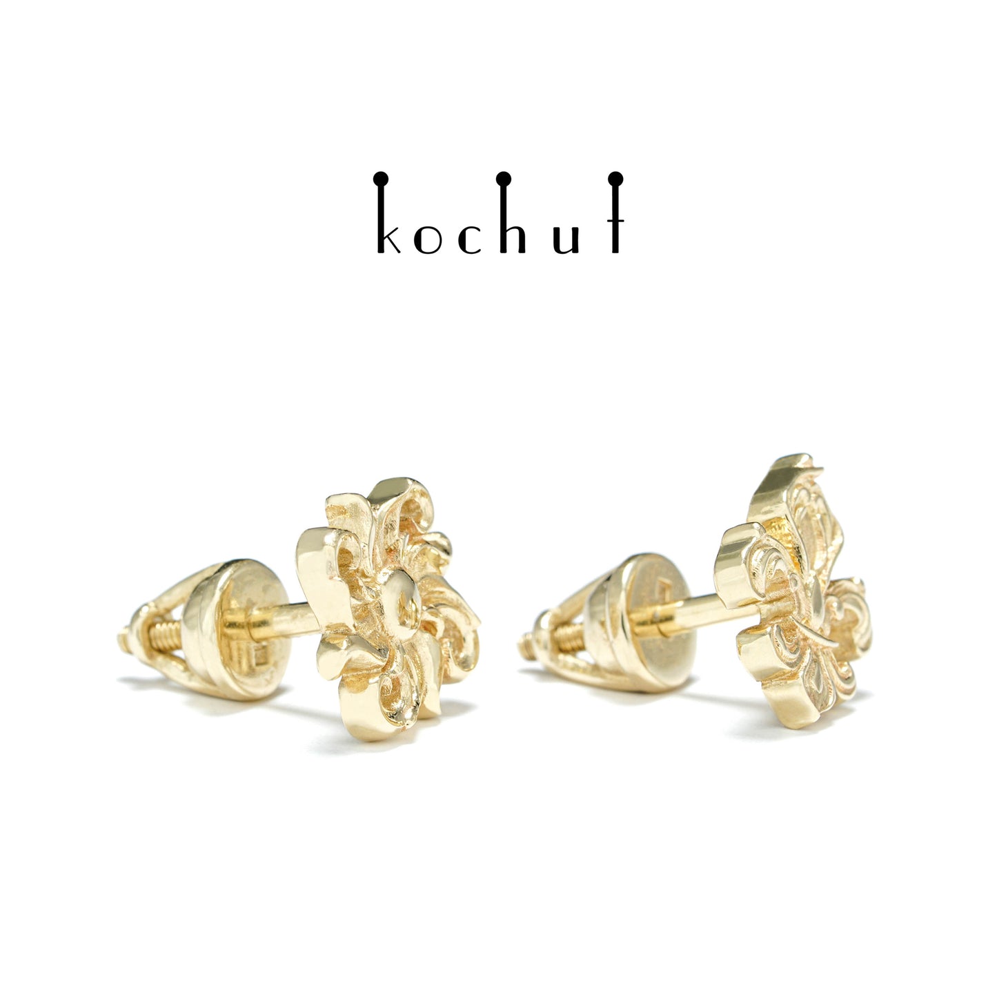 Louis Le Roi Soleil — Ohrringe aus Gelbgold