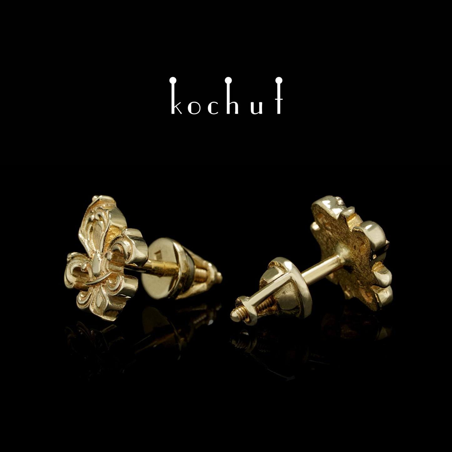 Louis Le Roi Soleil — Ohrringe aus Gelbgold