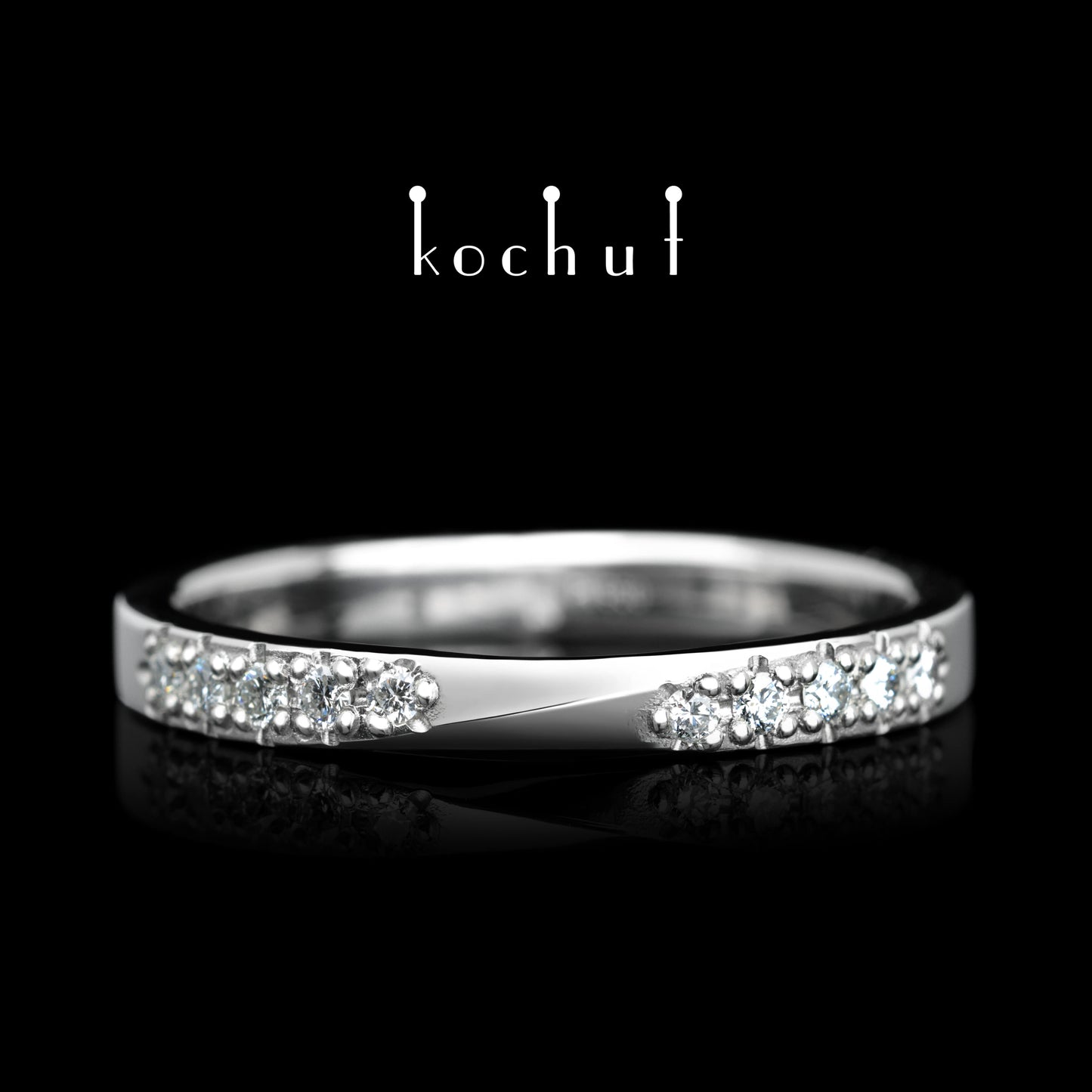 Meine Inspiration — Platinring mit Diamanten