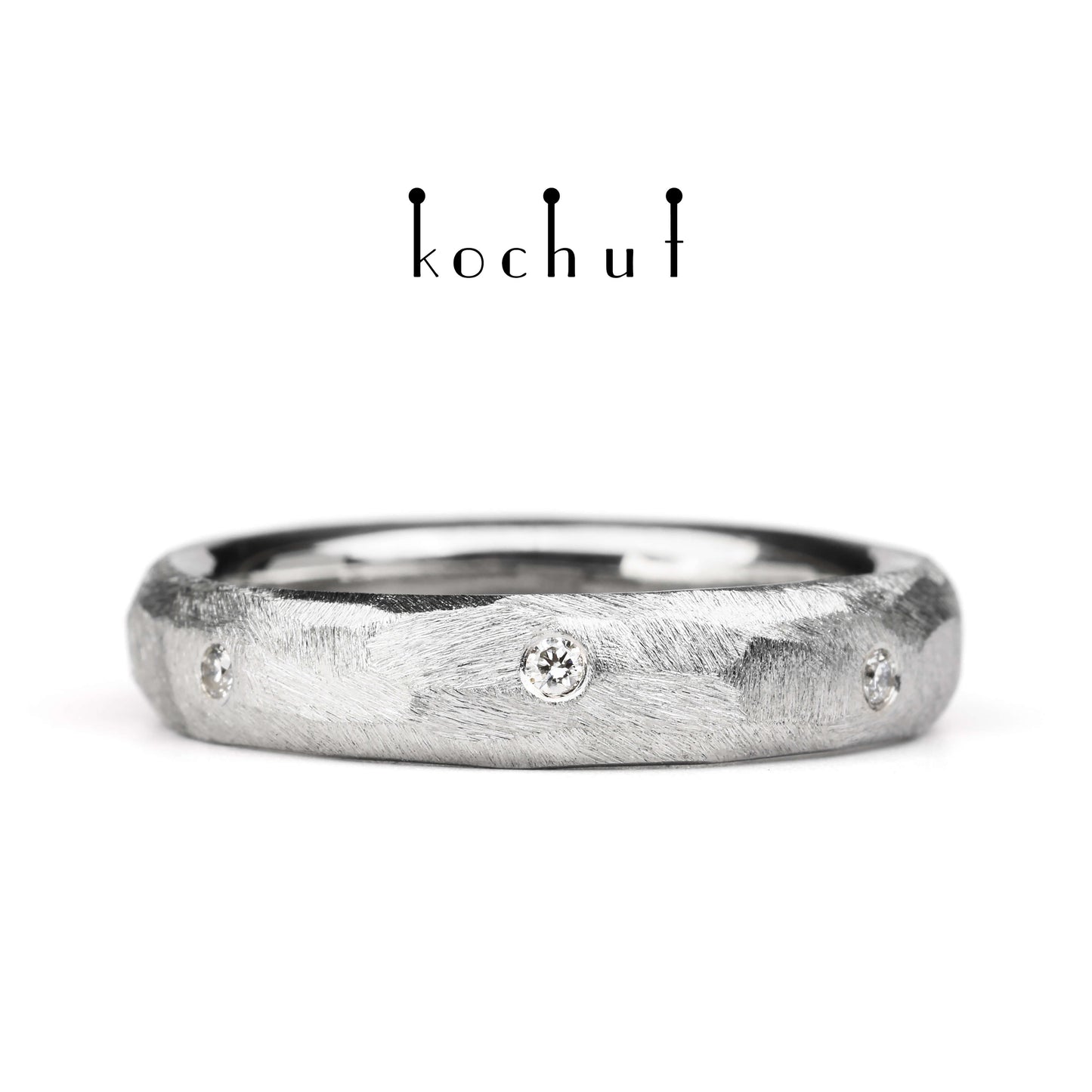 Absolute — Platin-Ehering mit Diamanten
