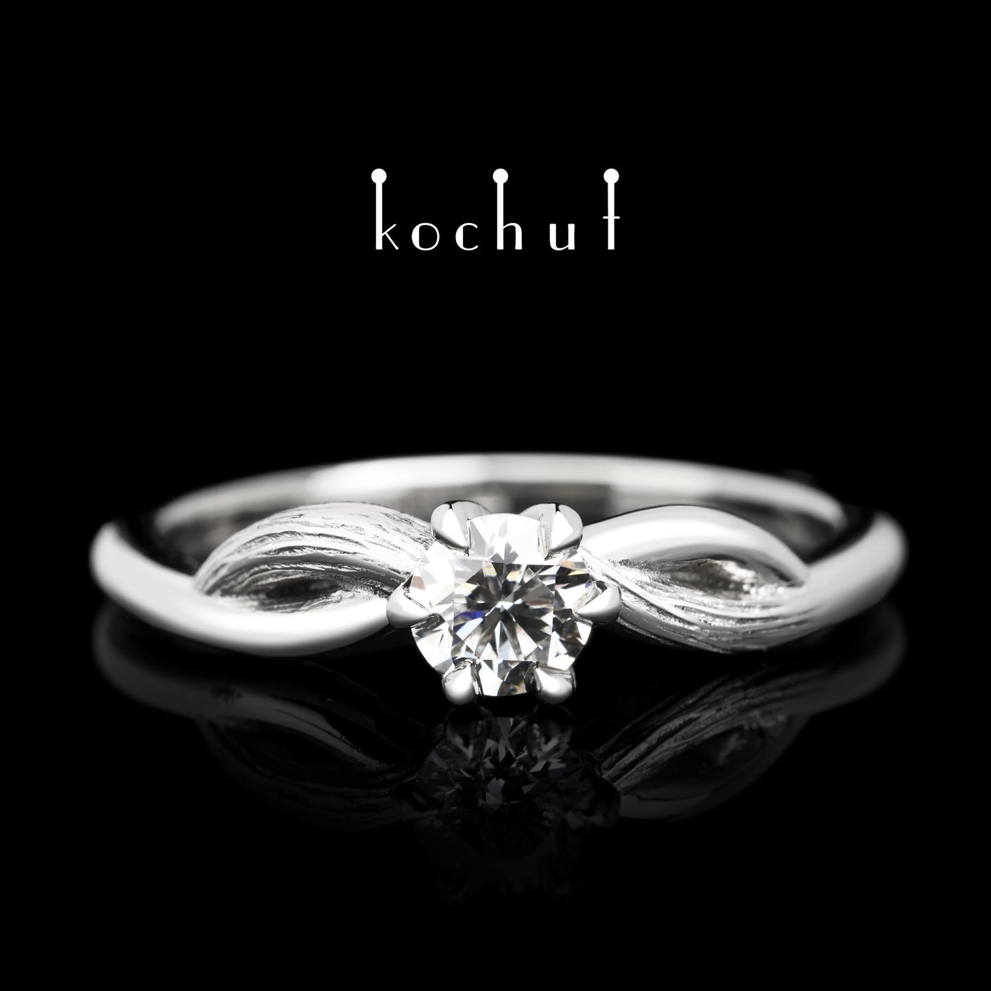 Deja vu – Platinring mit Diamant