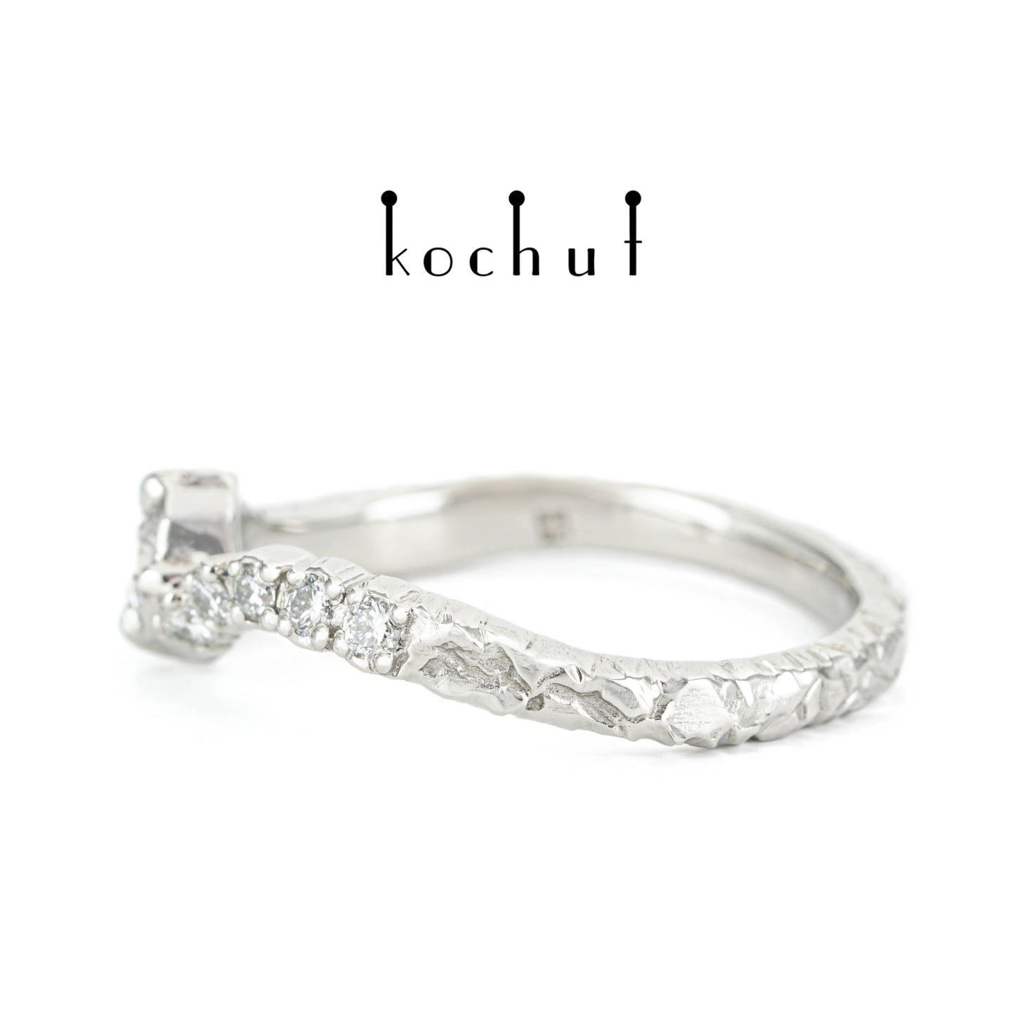 Stern von Earendil — Platinring mit Diamanten