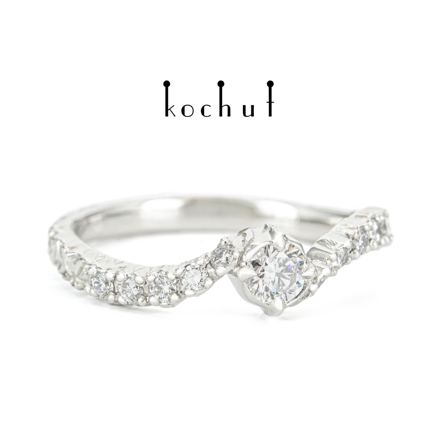 Stern von Earendil — Platinring mit Diamanten