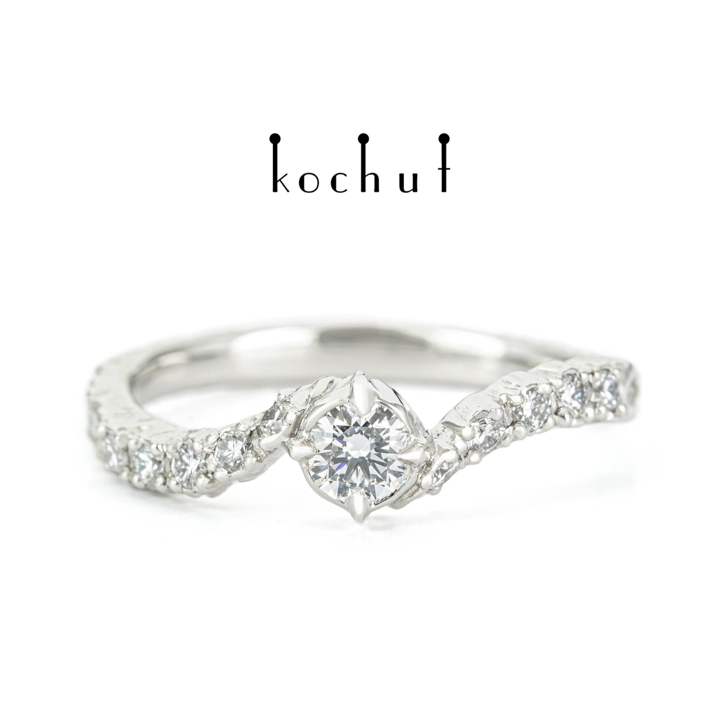 Stern von Earendil — Platinring mit Diamanten