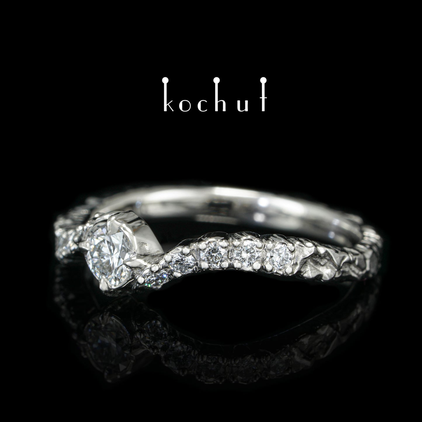 Stern von Earendil — Platinring mit Diamanten