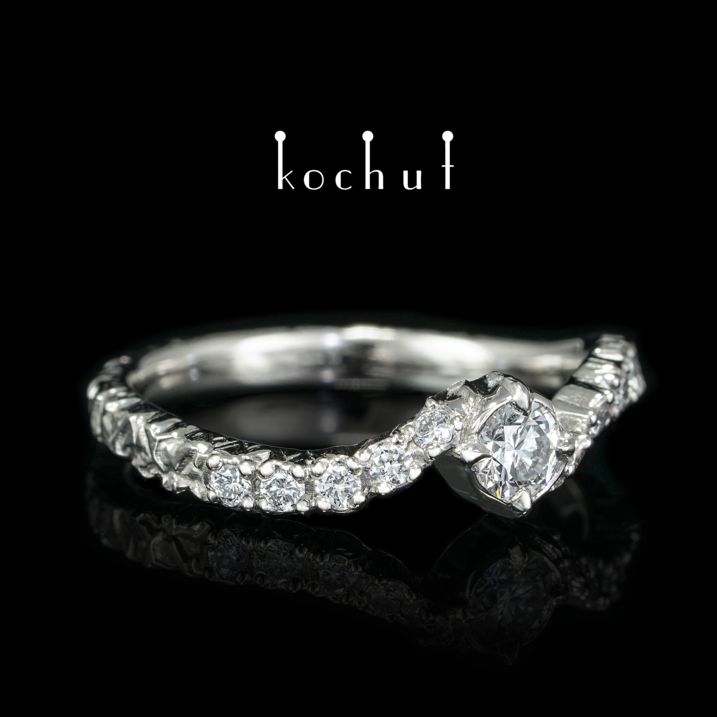Stern von Earendil — Platinring mit Diamanten